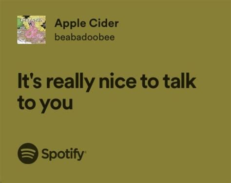Lyrics containing the term: apple cider vinegar.